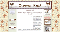 Desktop Screenshot of canine-kids.com